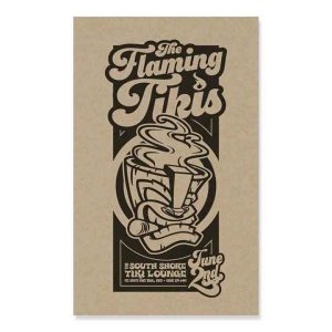 The Flaming Tikis Gig Poster