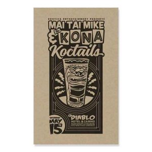 Mai Tai Mike & the Kona Kocktails Gig Poster