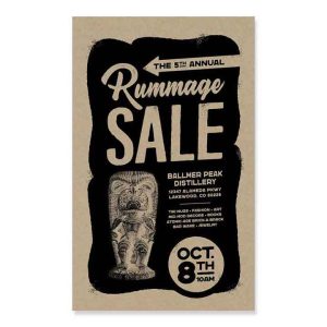 2023 Tiki Rummage Sale Poster
