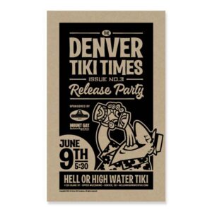 Tiki Times Release Party Poster